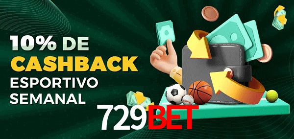 10% de bônus de cashback na 729bet