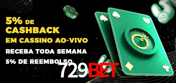 Promoções do cassino ao Vivo 729bet